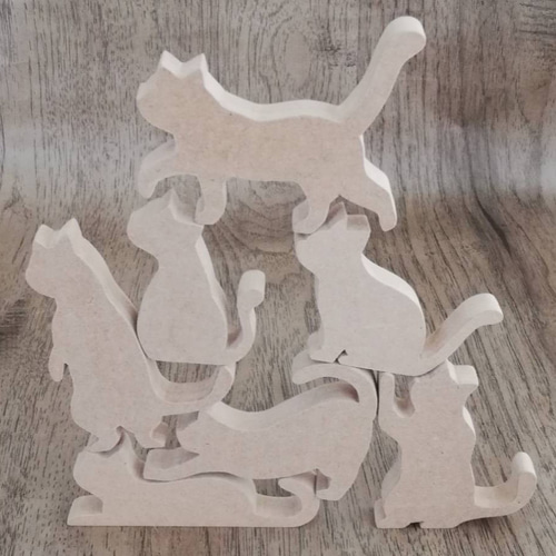 猫の置物　７点 猫の置物7点