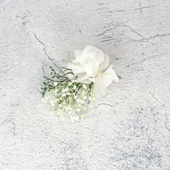 【一点限定】本物のお花のアクセサリー ピアス イヤリング プリザーブドフラワー ウェディング ナチュラル グリーン 6枚目の画像