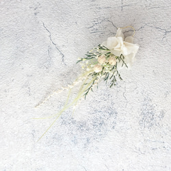 【一点限定】本物のお花のアクセサリー ピアス イヤリング プリザーブドフラワー ウェディング ナチュラル グリーン 4枚目の画像