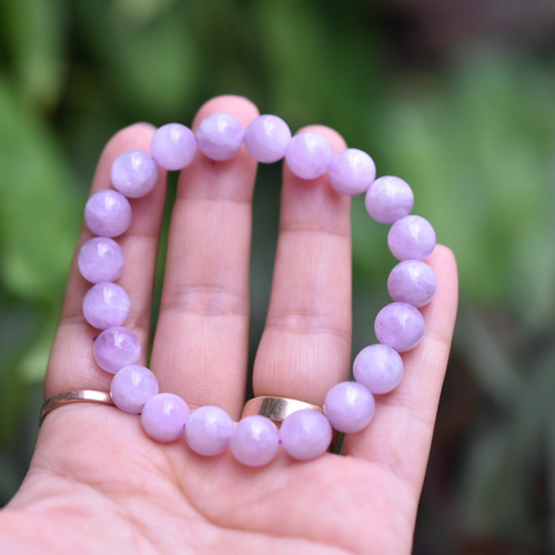 天然石 ブレスレット クンツァイト シラー