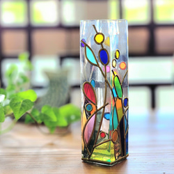 訂購玻璃藝術單花瓶“空中花園” 第1張的照片