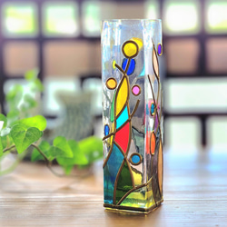 訂購玻璃藝術單花瓶“空中花園” 第4張的照片