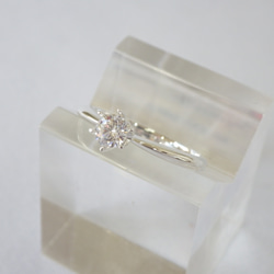 婚約指輪　Pt900　６本爪ダイヤリング(tei)　約０．３ct 1枚目の画像