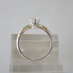 婚約指輪　Pt900　６本爪ダイヤリング(tei)　約０．３ct 3枚目の画像