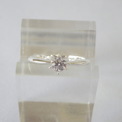 婚約指輪　Pt900　６本爪ダイヤリング(tei)　約０．３ct 2枚目の画像