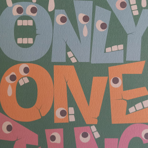 ONLY ONE アート イラスト デザイン ポスター A4 A3 インテリア