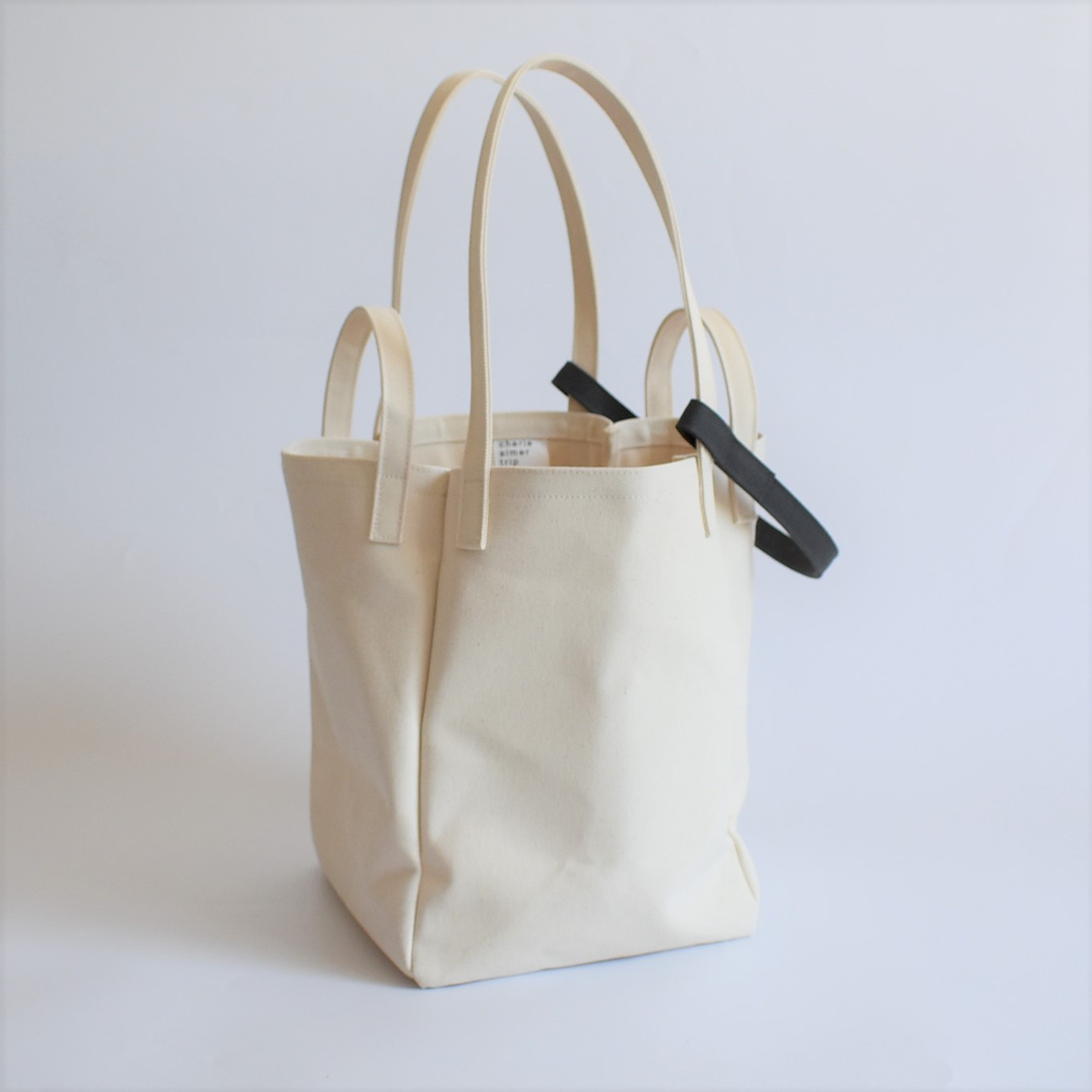 DROP2 SHOULDER TOTE BAG（キナリ×チャコール/グレー）3WAY ショルダーバッグ 帆布 大容量