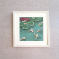 パステル画 池の錦鯉 (原画 額付） 絵画 takiyo 通販 16270420｜Creema