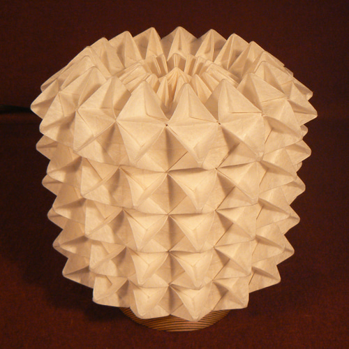 和紙の手作りランプシェード 美濃和紙使用 [ 匠 ] 3-3 癒しの一点物