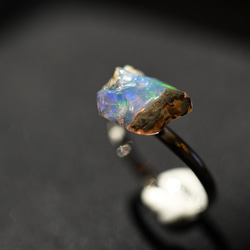 【019 Opal Fest 2023】 オパール 鉱物原石 フリーサイズ リング 指輪 天然石 アクセサリー 4枚目の画像