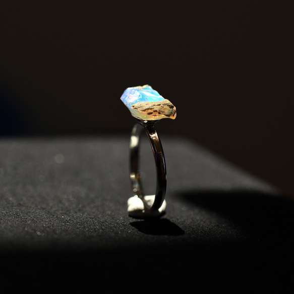 【019 Opal Fest 2023】 オパール 鉱物原石 フリーサイズ リング 指輪 天然石 アクセサリー 6枚目の画像