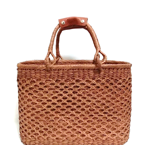 山葡萄バッグ台形高級極細龍網編み 山葡萄バッグ台形高級極細龍網編み