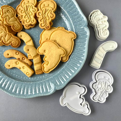 クッキー型】チンアナゴ⭐︎ニシキアナゴ 海の生き物 クッキー型 NICA