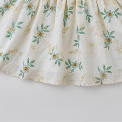 コットン刺繍ガールズ女の子半袖ワンピース100cm 16枚目の画像