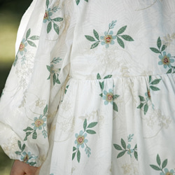 コットン刺繍ガールズ女の子長袖100cm ワンピース 15枚目の画像