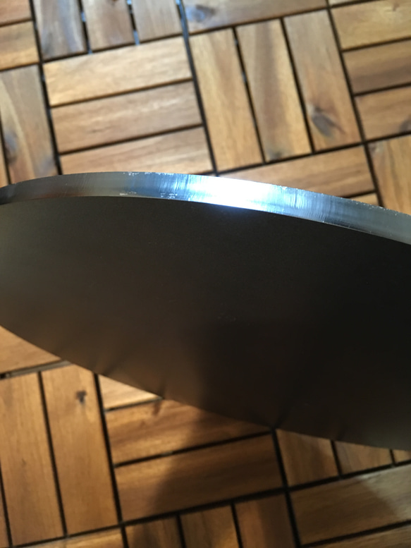 金属ブラシ磨き加工！ホームパーティに本格クレープ！直径33cm9mm厚 3枚目の画像