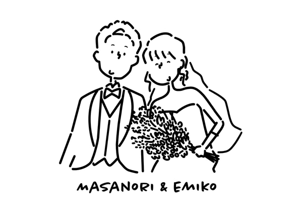 ウェルカムボード 結婚式 イラスト 2枚目の画像