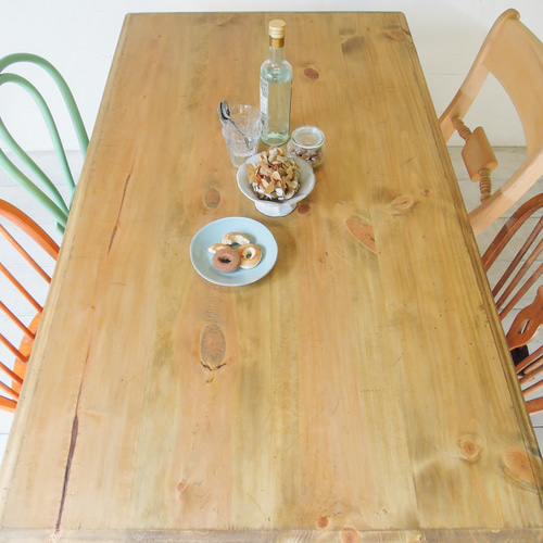 おしゃれなダイニングテーブルcountry 輸入住宅向けターンドレッグ