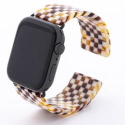 『エアバングル』マロンチェック Apple Watch アップルウォッチ 1枚目の画像