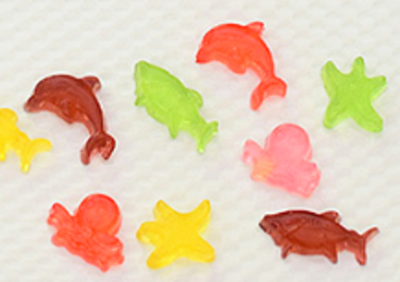 『Creema限定新作』海の仲間の琥珀糖※ネオ和菓子※5種類のお味が楽しめる 4枚目の画像