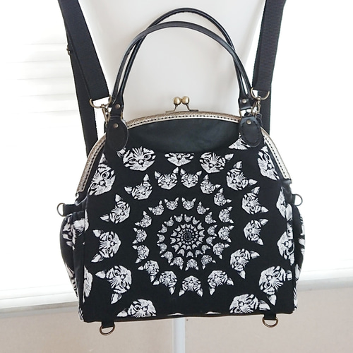 みっきー　特大あおりがま口バッグ　ハンドメイド みっきー 特大あおりがま口バッグ ハンドメイド みっきー様専用