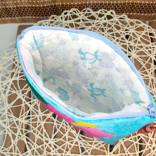 ハワイアンキルトのポーチ【ハイビスカス】 ポーチ Craft-House