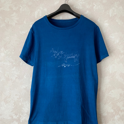 訳あり】藍染めTシャツ(鳥獣戯画) Tシャツ GOODWAY 通販｜Creema(クリーマ)