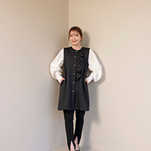 aga ダンボールニットフードジレ YAMADAYA aga ダンボールニットフードジレ YAMADAYA