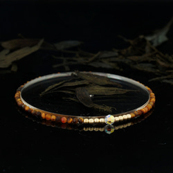 輕奢風黃虎眼石14K包金 GF Swarovski 配珠水晶手鍊 ( Tiger Eye Bracelet ) 第1張的照片