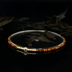 輕奢風黃虎眼石14K包金 GF Swarovski 配珠水晶手鍊 ( Tiger Eye Bracelet ) 第6張的照片