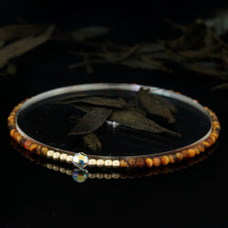 輕奢風黃虎眼石14K包金 GF Swarovski 配珠水晶手鍊 ( Tiger Eye Bracelet ) 第7張的照片