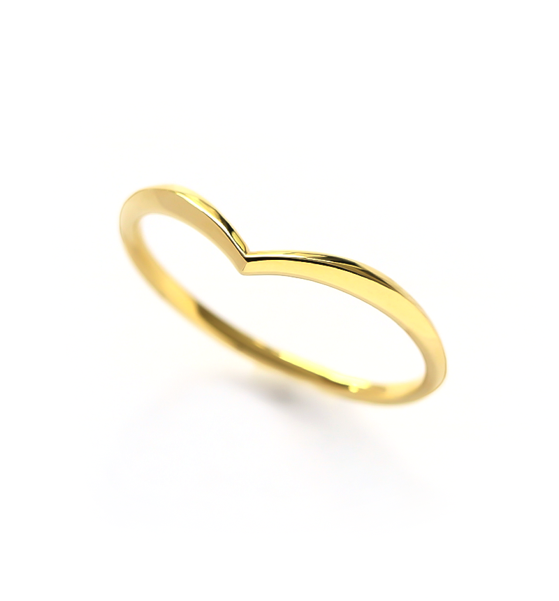 K10 レイヤー V字リング ~Ello May Fina~ (K18 変更可能)