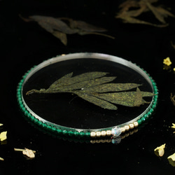 輕奢風綠剛玉14K包金 GF Swarovski 配珠水晶手鍊 ( Green Corundum Bracelet ) 第6張的照片