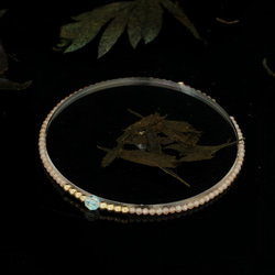 輕奢風香檳鋯石14K包金 GF Swarovski 配珠水晶手鍊 ( Champage Zircon Bracelet 第5張的照片
