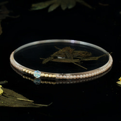 輕奢風香檳鋯石14K包金 GF Swarovski 配珠水晶手鍊 ( Champage Zircon Bracelet 第1張的照片