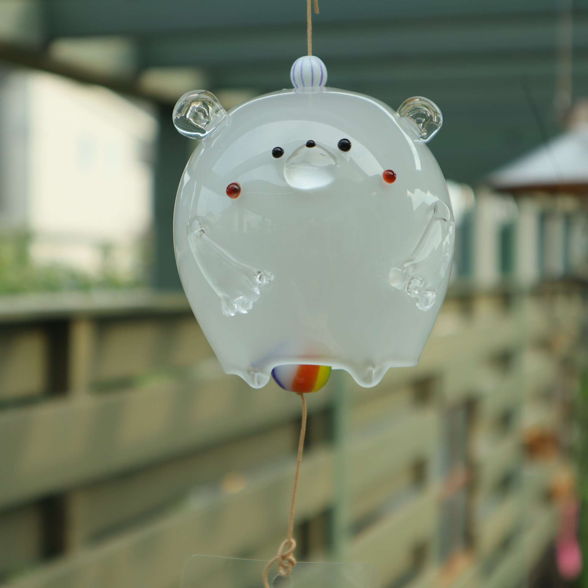 《置き型ランプにもなる♪》シロクマ風鈴