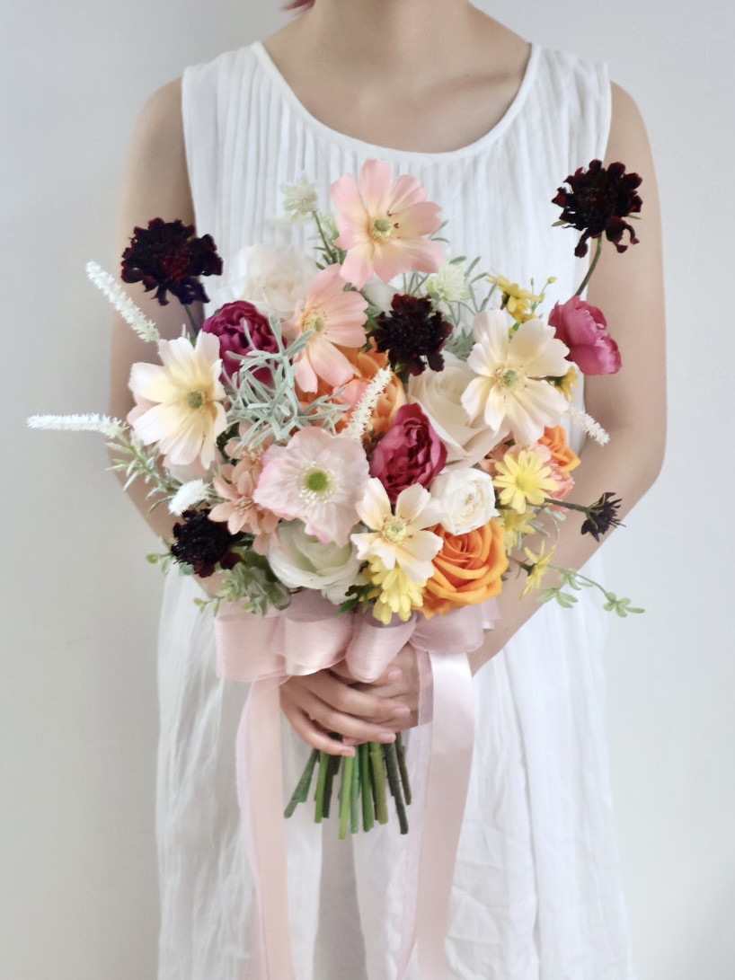 ヴァリアスブーケ　ウェディングブーケ　ブートニアセット 14,400円