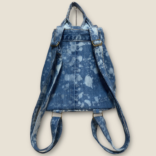 01 デニムリメイクバッグ バックパック remake backpack しぼり