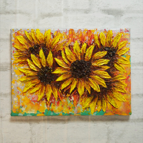 絵画 インテリヤ　絵　油絵　uF6-070101　花 絵画 インテリヤ絵油絵uF6-070101花