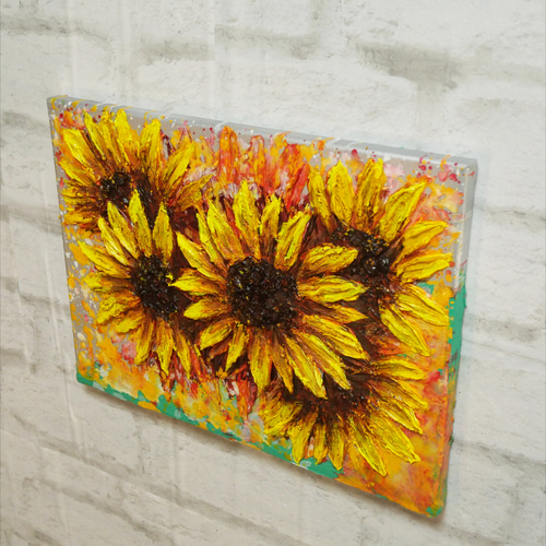 油絵 油彩 油彩画 絵 絵画【真夏の花】 絵画 HR 通販 16273218
