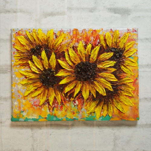 油絵 油彩 油彩画 絵 絵画【真夏の花】 絵画 HR 通販 16273218