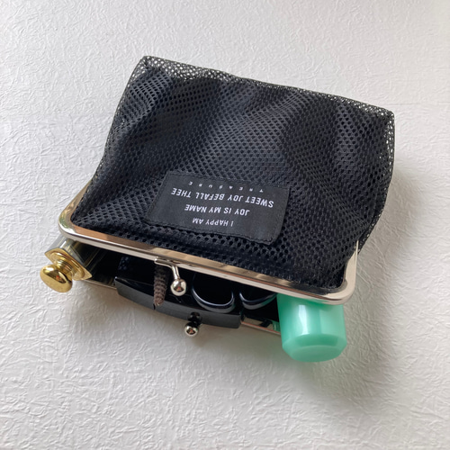 メッシュのがま口ポーチ（ブラック） がま口 A'yanns 通販 16273318