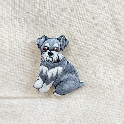ホワイトバイザー 刺繍犬デザイン dog-3.jpg