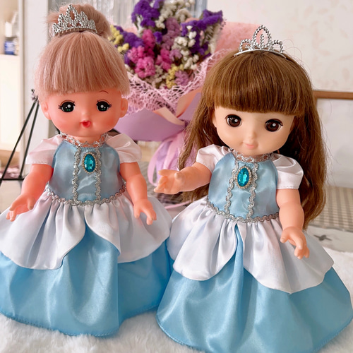 メルちゃん服　ソランちゃん服  プリンセスドレス8枚 セット ソランちゃん服 メルちゃん服と通用サイズ プリンセスドレス8着