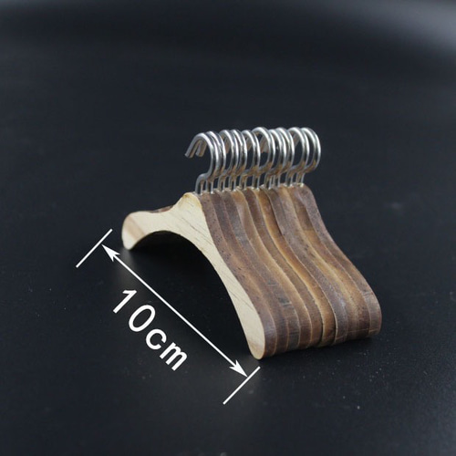 ソランちゃん服用ハンガー BJDドール用ハンガー 天然木製ハンガー10本