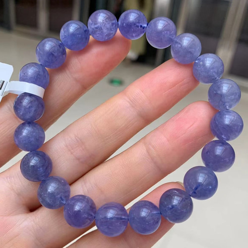 【送料無料】 一粒 天然 タンザナイト ブレスレット 約0.65ct SC-7 高品質++]タンザナイトブレスレット（約7mm玉） - 埼玉県吉川市