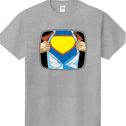 【ネーム編集可】スーパーマンTシャツ 2枚目の画像
