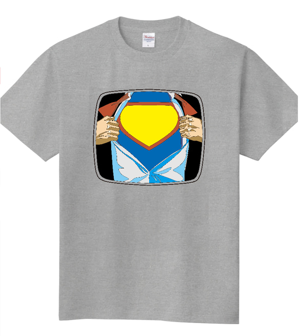 【ネーム編集可】スーパーマンTシャツ 2枚目の画像