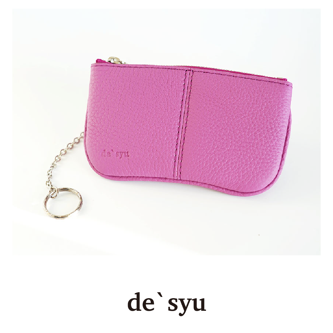 【本革】キーリング付き小物入れ｜de’syu｜ドイツシュランケンカーフ × コンパクト収納　サーフ