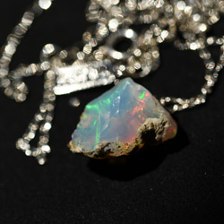 【062 Opal Fest 2023】 オパール 鉱物原石 ネックレス 天然石 アクセサリー 4枚目の画像